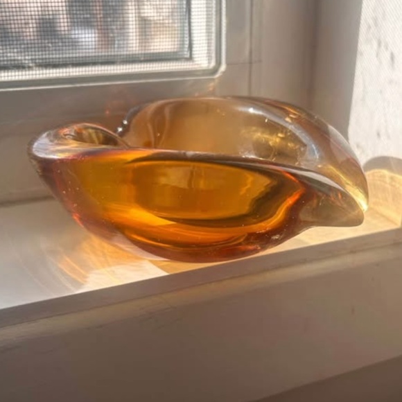 Murano blown glass ashtray / trinket dish - Picture 1 of 2